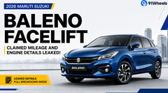 2026 Maruti Suzuki Baleno Facelift Claimed Mileage And Engine Details Leaked!